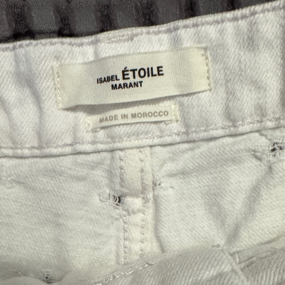 Isabel Marant white distressed shorts - Picture 3 of 12
